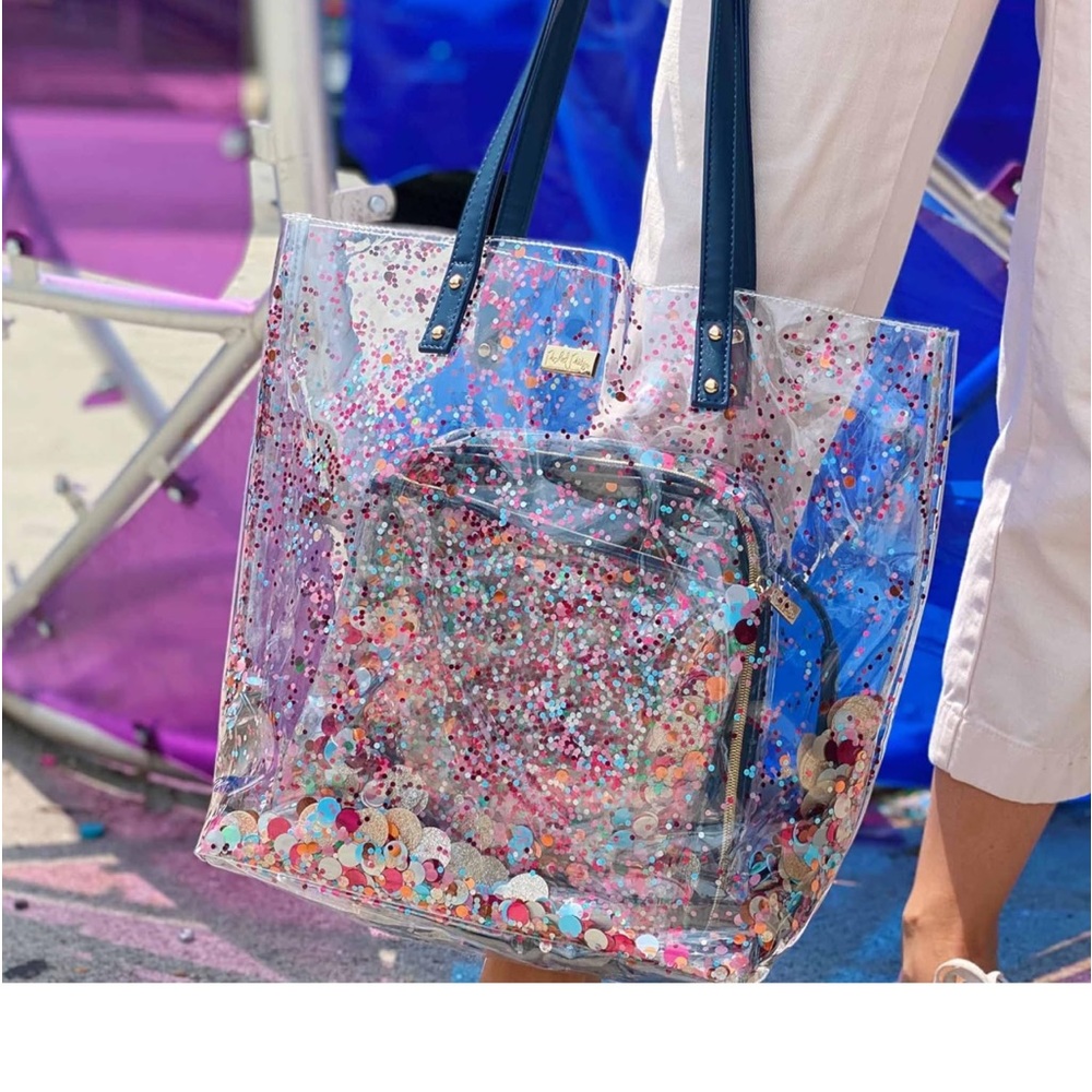 Packed Party Glitter Tote Bag